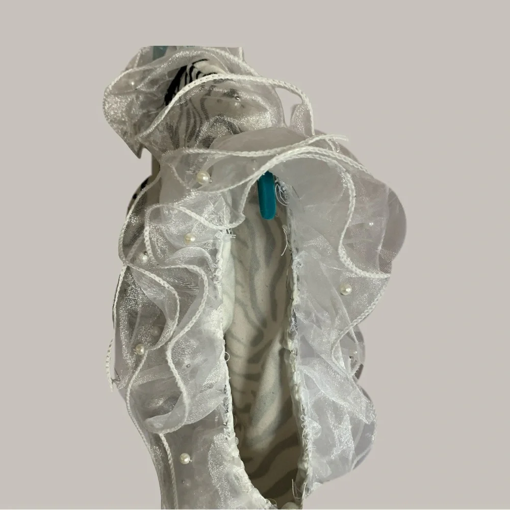 Zebra Print Ruffle Sleeve Blouse - Picture 7 of 16